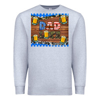 Heather Grey dad life with beers Premium Sweatshirt - HRA Design Shop