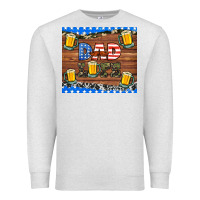 Oatmeal Heather dad life with beers Premium Sweatshirt - HRA Design Shop