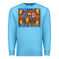 Ocean Blue dad life with beers Premium Sweatshirt - HRA Design Shop