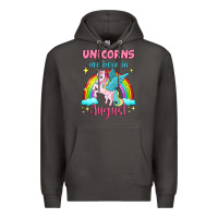 Smoke unicorns are born in august Premium Hoodie - Jasminsmagicworld