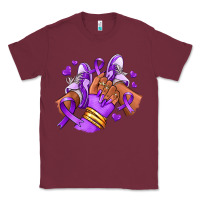 Burgundy domestic violence afro girl sneakers Classic Tee - RanaPortraitStore