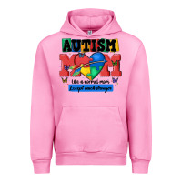 Fuchsia Pink autism mom like a normal mom Urban Hoodie - MaliasSmallBusiness