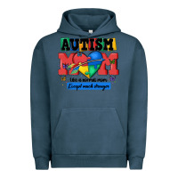 Pigment Midnight Navy autism mom like a normal mom Urban Hoodie - MaliasSmallBusiness