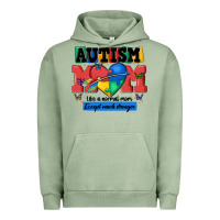 Pigment Oil Green autism mom like a normal mom Urban Hoodie - MaliasSmallBusiness