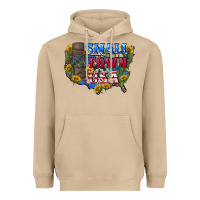 Mushroom Small town usa 4th of july Heavyweight Hoodie - CowGirlArtShop