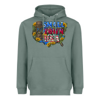 Sage Small town usa 4th of july Heavyweight Hoodie - CowGirlArtShop