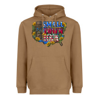 Toasted Coconut Small town usa 4th of july Heavyweight Hoodie - CowGirlArtShop
