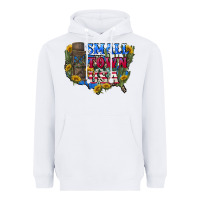 White Small town usa 4th of july Heavyweight Hoodie - CowGirlArtShop