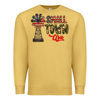 Antique Gold small town usa Premium Sweatshirt - CowhideDigitalArt