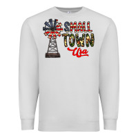 Dove Grey small town usa Premium Sweatshirt - CowhideDigitalArt