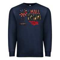 Navy small town usa Premium Sweatshirt - CowhideDigitalArt