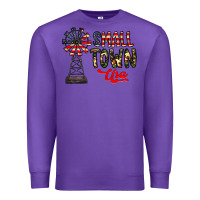 Purple small town usa Premium Sweatshirt - CowhideDigitalArt