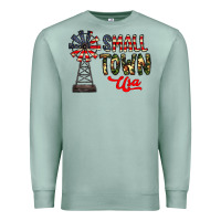 Seafoam small town usa Premium Sweatshirt - CowhideDigitalArt