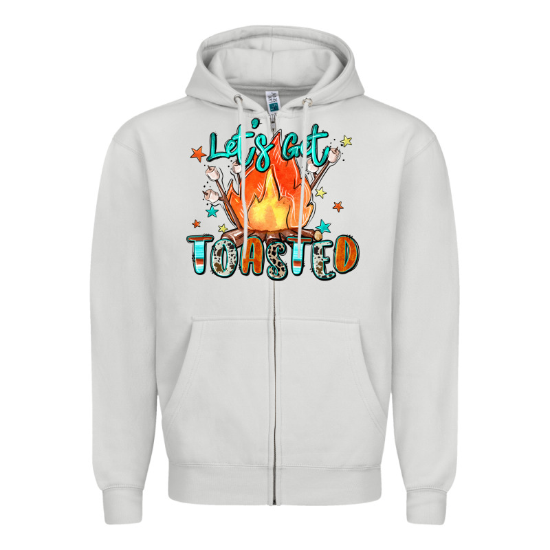 Let's Get Toasted Zipper Hoodie by Zillion Design Studio | Teevron
