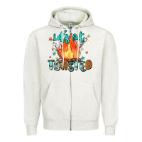 Oatmeal Heather let's get toasted Zipper Hoodie - Zillion Design Studio