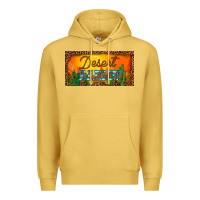 Antique Gold western desert darlin sunset cactus leopard serape   license plate tem Premium Hoodie - BarkalooDesign