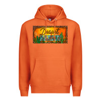 Carrot western desert darlin sunset cactus leopard serape   license plate tem Premium Hoodie - BarkalooDesign