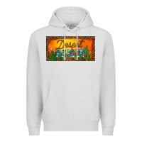 Dove Grey western desert darlin sunset cactus leopard serape   license plate tem Premium Hoodie - BarkalooDesign