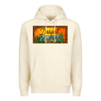 Sandshell western desert darlin sunset cactus leopard serape   license plate tem Premium Hoodie - BarkalooDesign
