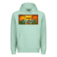 Seafoam western desert darlin sunset cactus leopard serape   license plate tem Premium Hoodie - BarkalooDesign
