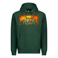 Sports Green western desert darlin sunset cactus leopard serape   license plate tem Premium Hoodie - BarkalooDesign
