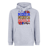 Heather Grey Merica merica merica vibes Heavyweight Hoodie - Neo Western