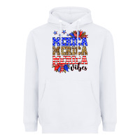 White Merica merica merica vibes Heavyweight Hoodie - Neo Western