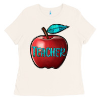 Bone apple teacher Ladies Tee - BarkalooDesign