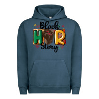 Pigment Midnight Navy black story Urban Hoodie - MaliasSmallBusiness