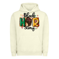 Pigment Pistachio black story Urban Hoodie - MaliasSmallBusiness