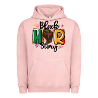 Pigment Salmon black story Urban Hoodie - MaliasSmallBusiness