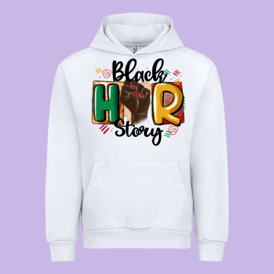 Black Story Urban Hoodie Designed By Maliassmallbusiness