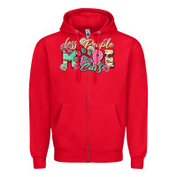 Red less people more cats Zipper Hoodie - Zillion Design Studio