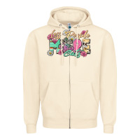 Sandshell less people more cats Zipper Hoodie - Zillion Design Studio