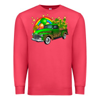 Cardinal st patricks shamrock gold rainbow balloon candy truck Premium Sweatshirt - FaDigitalArtStudio