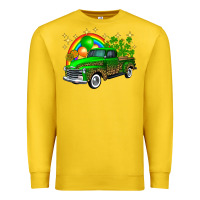 Lemon st patricks shamrock gold rainbow balloon candy truck Premium Sweatshirt - FaDigitalArtStudio