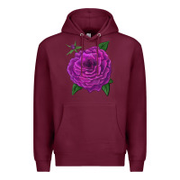 Burgundy Celestial Rose Premium Hoodie - LillyAllenDesigns