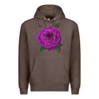 Coffee Celestial Rose Premium Hoodie - LillyAllenDesigns