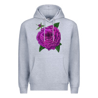 Heather Grey Celestial Rose Premium Hoodie - LillyAllenDesigns