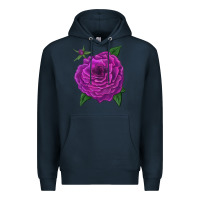 Navy Celestial Rose Premium Hoodie - LillyAllenDesigns