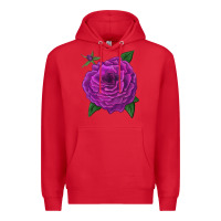 Red Celestial Rose Premium Hoodie - LillyAllenDesigns