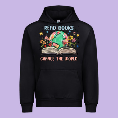 Book Lover Urban Hoodie Designed By Maliassmallbusiness