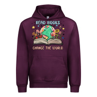 Mauve Wine book lover Urban Hoodie - MaliasSmallBusiness