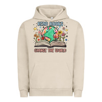 Pigment French Oak book lover Urban Hoodie - MaliasSmallBusiness