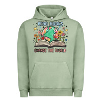 Pigment Oil Green book lover Urban Hoodie - MaliasSmallBusiness