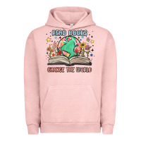 Pigment Salmon book lover Urban Hoodie - MaliasSmallBusiness