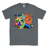 Charcoal Heather my child is non verbal but his dad aint afro hand Classic Tee - RanaPortraitStore