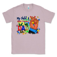 Lilac my child is non verbal but his dad aint afro hand Classic Tee - RanaPortraitStore
