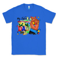 True Royal my child is non verbal but his dad aint afro hand Classic Tee - RanaPortraitStore