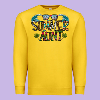 Summer Aunt Premium Sweatshirt Designed By Cowhidedigitalart